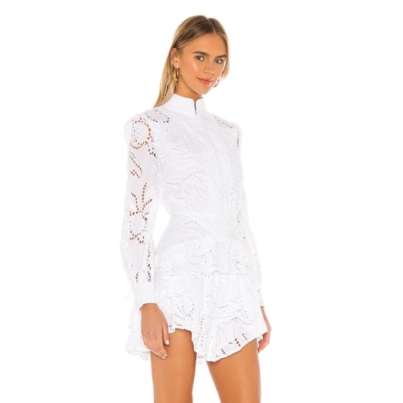 SAU LEE - Rebecca Mini Dress in White 🤍 - Picture 2 of 4